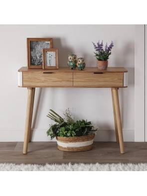 CONSOLA CON 2 CAJONES MODELO LEIVA (100 CM)