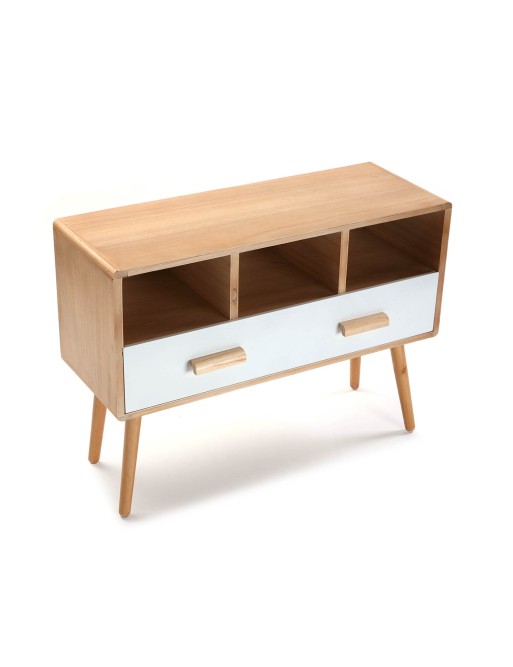 MESA COM 3 DEPARTAMENTOS Y 1 CAJON ROBIN