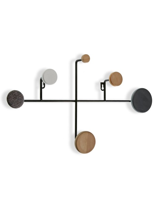 WALL COAT RACK WITH 6 HOOKS MODEL DOTS