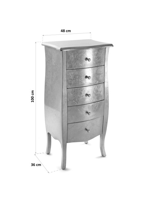 ENTRANCE OR CHEST OF DRAWERS WITH 5 DRAWERS EROS MODEL (100x48x36 CM)