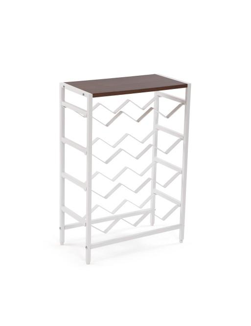 BOTTLE RACK FOR 12 BOTTLES IN WHITE COLOR