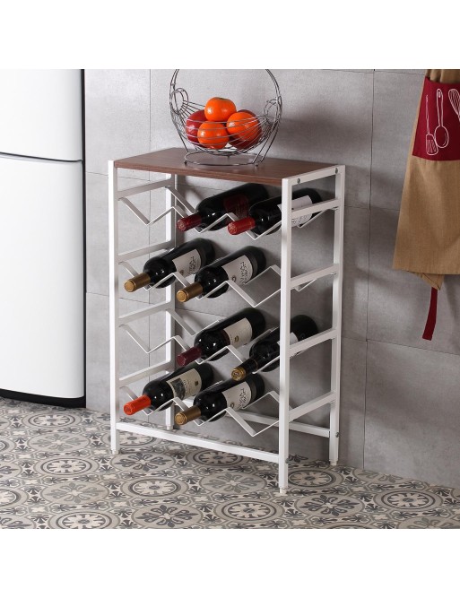 MUEBLE BOTELLERO PARA 12 BOTELLAS EN COLOR BLANCO
