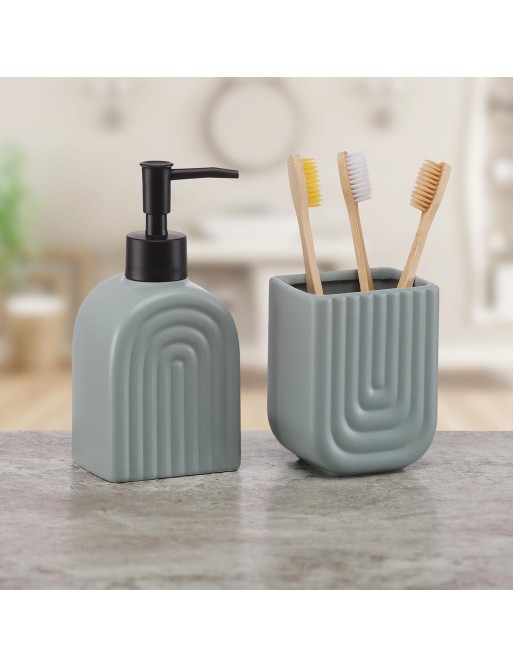 PORTACEPILLOS DE BAÑO MODELO ARCOIRIS GRIS