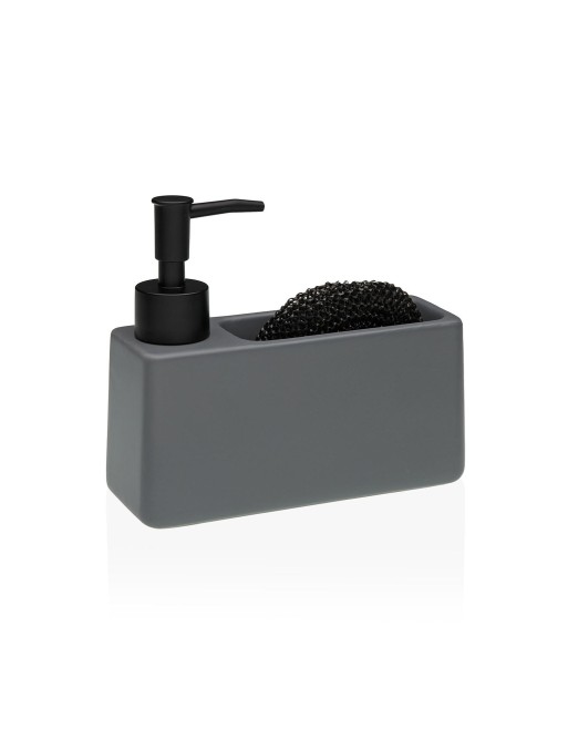 RAQUETTE ET PORTE-SAVON DE COULEUR GRISE MODÈLE JIM RAQUETTE ET PORTE-SAVON DE COULEUR GRISE MODÈLE JIM