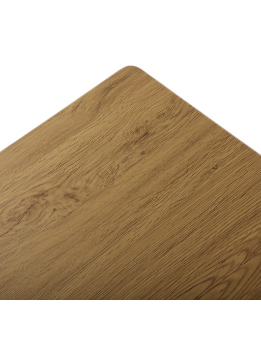 MESA PLEGABLE MARRÓN DE MADERA Y METAL