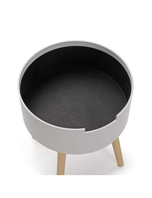 TABLE D’APPOINT OU TABLE DE CHEVET AVEC TIROIR MODÈLE EN BOIS DE PIN