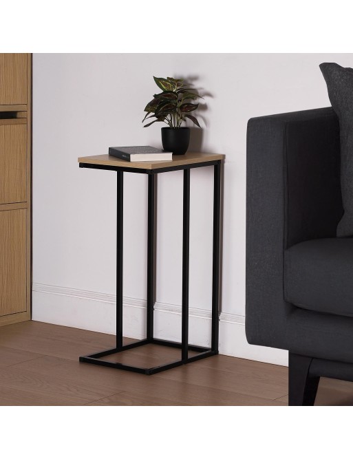 MESA AUXILIAR RECTANGULAR DE MADERA Y METAL MODELO NIK MESA AUXILIAR RECTANGULAR DE MADERA Y METAL MODELO NIK