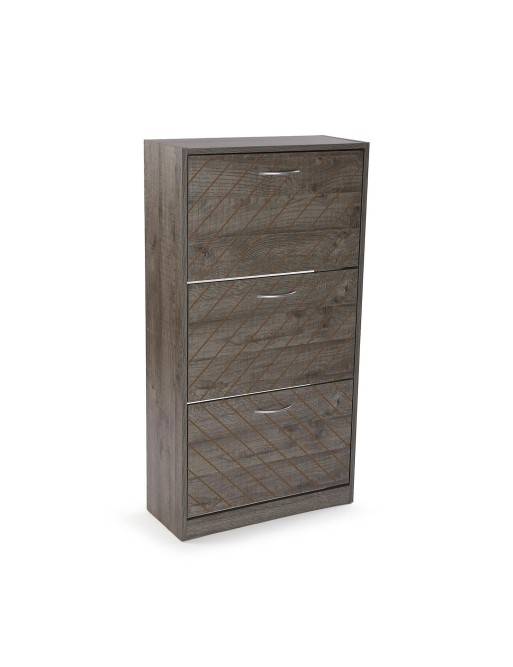 DUA DARK SHOE RACK WITH 3 DRAWERS DUA DARK SHOE RACK WITH 3 DRAWERS