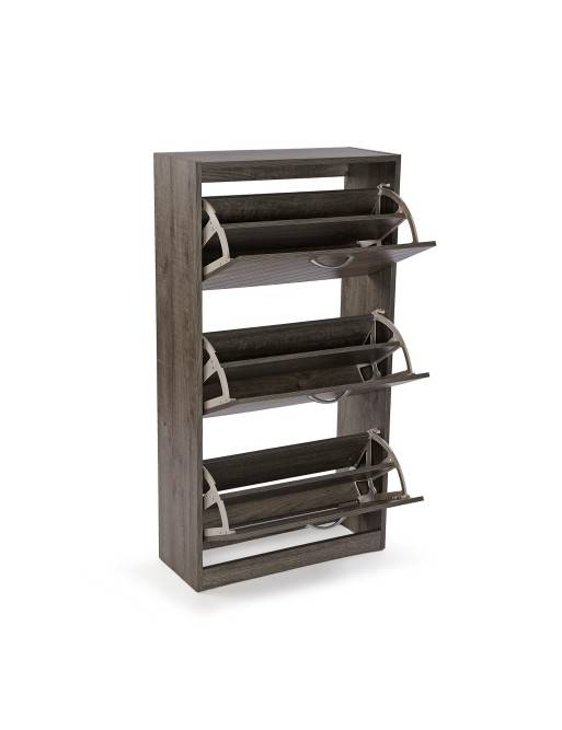 DUA DARK SHOE RACK WITH 3 DRAWERS DUA DARK SHOE RACK WITH 3 DRAWERS