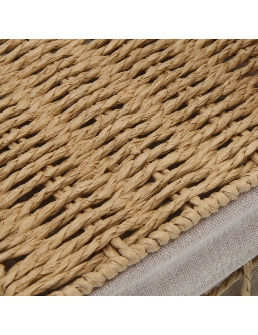 SET MIT 2 BADEKÖRBEN MIT DECKEL BRAUNES NIKY-MODELL