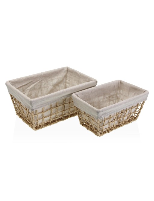 SET MIT 2 BADEKÖRBEN OHNE DECKEL BRAUNES MODELL NIKY