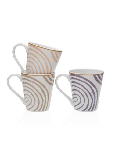 SIX TASSES OU TASSES À DÉJEUNER YARIS ASSORTIES