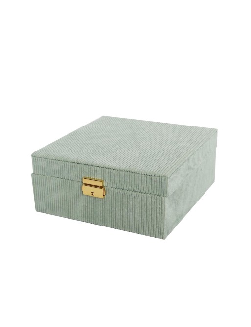 BOÎTE À BIJOUX DE COULEUR VERTE 21,5x9 CM BOÎTE À BIJOUX DE COULEUR VERTE 21,5x9 CM