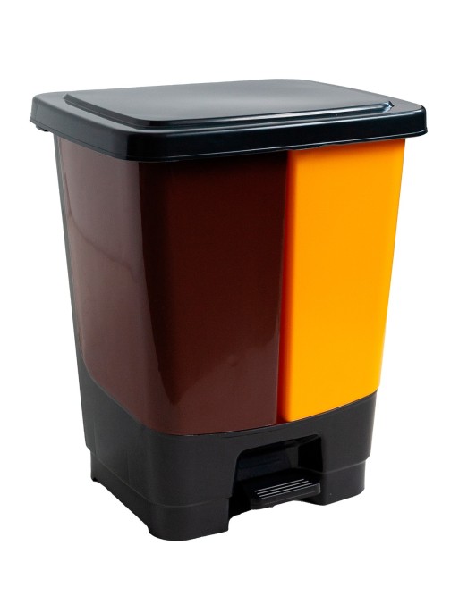 Mülleimer mit Pedal (20L) – 2 herausnehmbare 10L Behälter