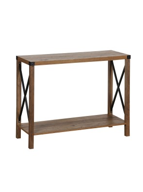 CONSOLE OR ENTRANCE TABLE WITH 2 SHELVES
