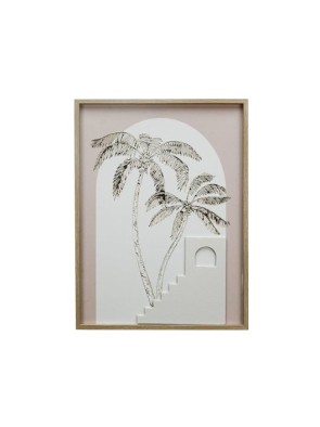 WALL CANVAS 45 X 60 CM MODEL TWO PALM TREES