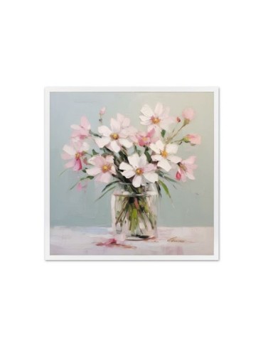 WANDLEINWAND 40x40 CM FRÜHLINGSBLUMEN MODELL