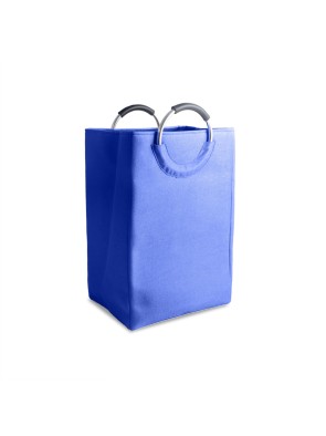 BLUE LAUNDRY BASKET WITH HANDLES POLYESTER MODEL