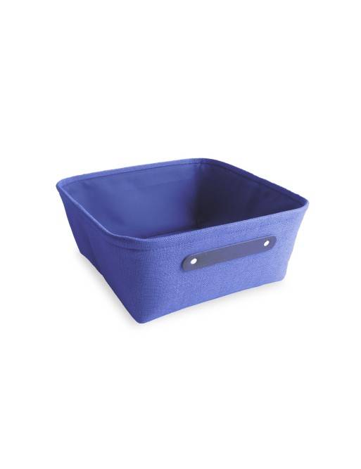 BLUE SQUARE BATHROOM BASKET MODEL POLYESTER