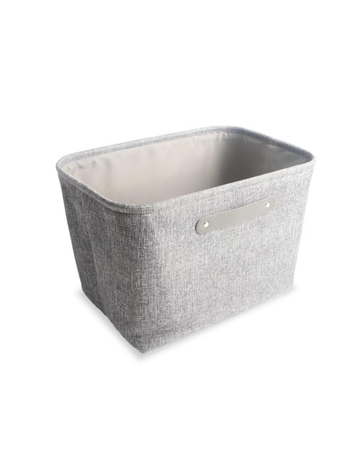 CESTA RECTANGULAR DE BAÑO GRIS MODELO POLIESTER CESTA RECTANGULAR DE BAÑO GRIS MODELO POLIESTER