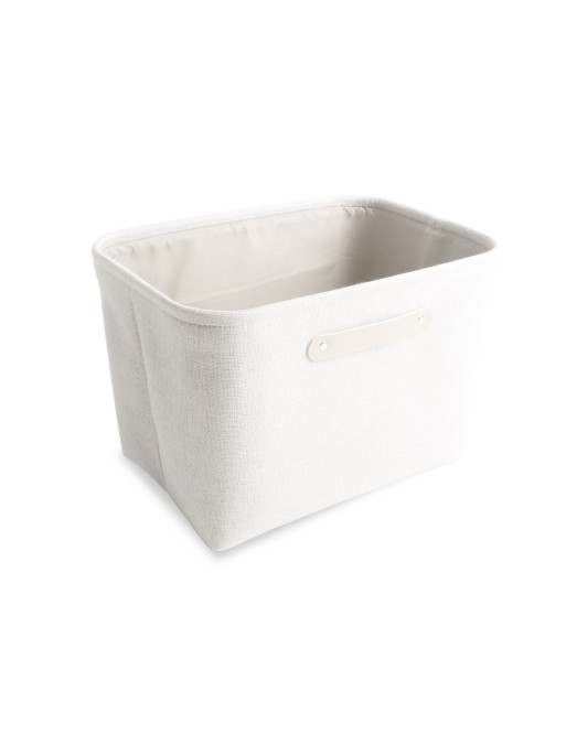 RECHTECKIGER WEISSER BADEZIMMERKORB MODELL POLYESTER