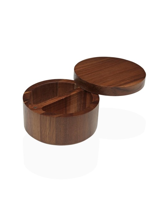 ROUND ACACIA WOOD KITCHEN SALT SHAKER ROUND ACACIA WOOD KITCHEN SALT SHAKER