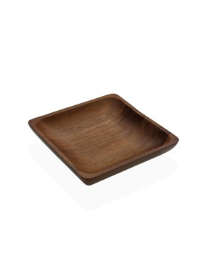 FOOD DISH 15x15 CM ACACIA WOOD MODEL