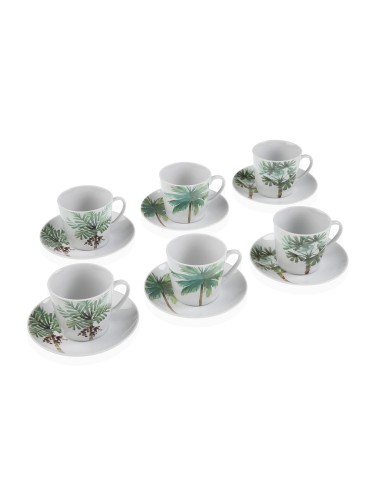 SET OF 6 TEA CUPS WITH SAUCER MODEL ARBRES