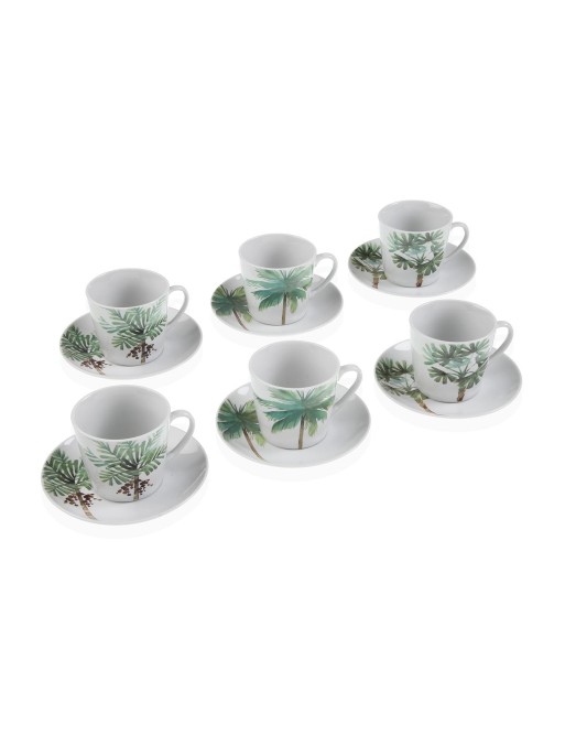 SET MIT 6 TEETASSEN MIT UNTERTASSE MODELL ARBRES SET MIT 6 TEETASSEN MIT UNTERTASSE MODELL ARBRES