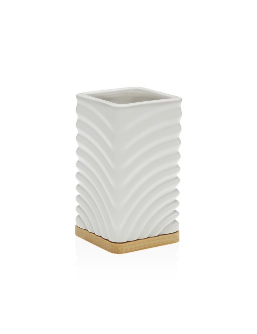 PORTE-BROSSE À DENTS DE SALLE DE BAIN ONDA BLANC PORTE-BROSSE À DENTS DE SALLE DE BAIN ONDA BLANC