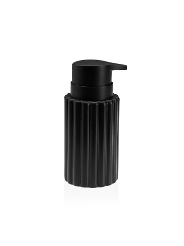 DISTRIBUTEUR DE SAVON DE SALLE DE BAIN NOIR MODÈLE STRIAS