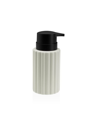DISPENSADOR DE JABON BLANCO MODELO ESTRIAS