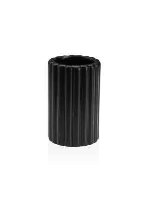 PORTACEPILLOS NEGRO MODELO ESTRIAS