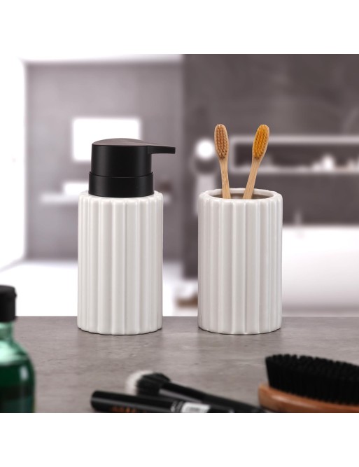 PORTE-BROSSE À DENTS BLANC MODÈLE STRIAS