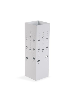 PORTE-PARAPLUIE MÉTALLISÉ BLANC MODÈLE RAIN