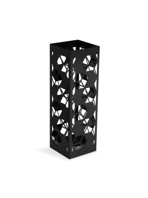 PORTE-PARAPLUIE HEXAGONAL NOIR MÉTALLISÉ MODÈLE HEXAGONAL