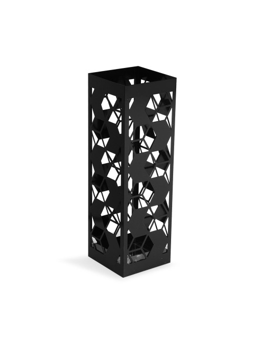PARAGUERO DE METALICO NEGRO MODELO HEXAGONAL