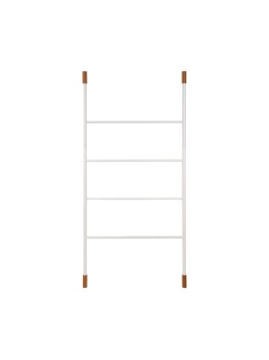 BAMBOO AND METAL BATHROOM TOWEL RACK MODEL STAIRS