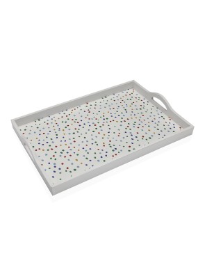 BANDEJA RECTANGULAR PARA ALIMENTOS MODELO CONFETTI