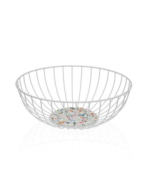 OBSTSCHALE ODER WEISSER METALLKORB MODELL AMAYA OBSTSCHALE ODER WEISSER METALLKORB MODELL AMAYA