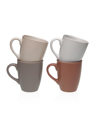 SET DE 4 TAZAS O MUGS PARA CAFÉ MODELO EVA