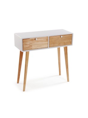 TABLE D’ENTRÉE OU CONSOLE AVEC 2 TIROIRS MODÈLE LEILA 79,5 CM