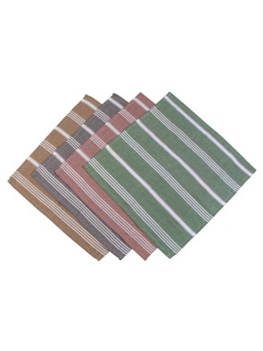 CUATRO PAÑOS DE COCINA DE 50x50 CM MODELO CON RAYAS BLANCAS