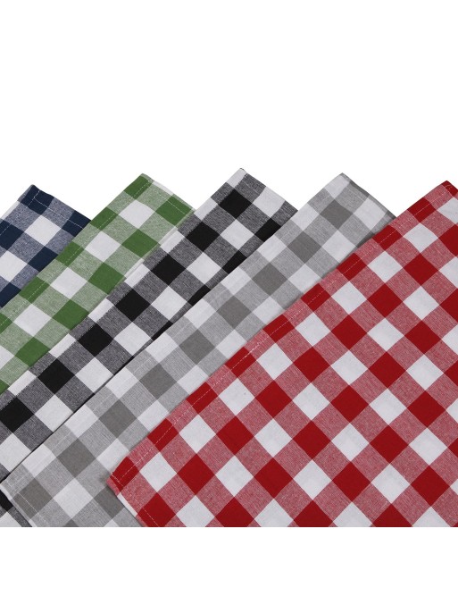 FOUR 50x70 CM KITCHEN TOWELS MODEL WITH SQUARES