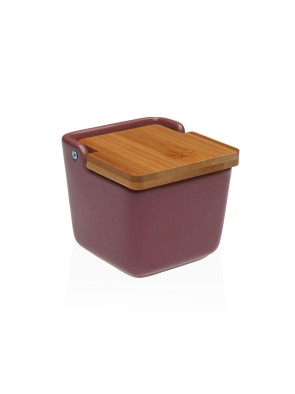 SMALL BURGUNDY KITCHEN SALT SHAKER