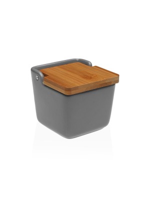 SALERO DE COCINA PEQUEÑO MODELO GRIS