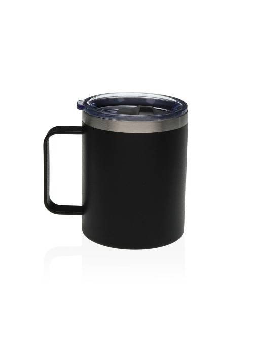 TAZA TÉRMICA NEGRA DE 350 ML