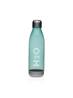 BOUTEILLE EN PLASTIQUE AVEC BOUCHON EN ACIER MODÈLE H2O MINT