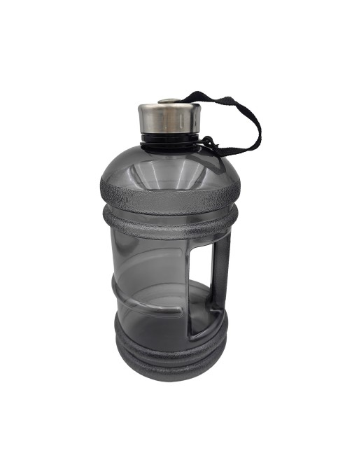 BOTELLA CON TAPON DE ACERO PARA BEBIDAS DE 2 LITROS MODELO GRIS