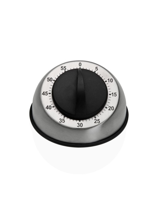 MODÈLE DE MINUTERIE RONDE EN ACIER ET NOIR